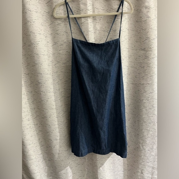 NEW Rag & Bone Denim Tie Back Cotton Dress - Picture 4 of 10